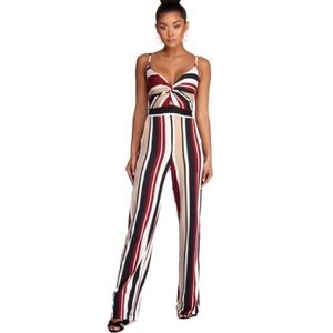 Stripe Jumpsuit